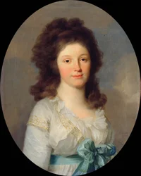 Henriette Egloffstein grófnő portréja 1773-1864, 1795.