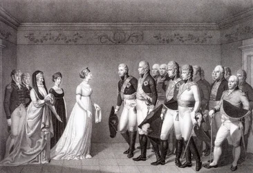 Luise poroszországi és Sándor orosz trónörökös találkozása Memelben, 1805