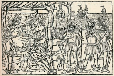 Az újvilág népének első ábrázolása, 1505, 1912