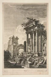Capriccio római romokkal