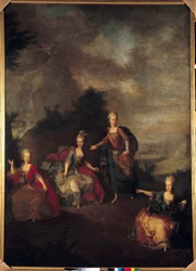 Az Olasz Opera il Parnasso Confuso bemutatása”, Christoph Willibald Gluck II. József és Marie Josephine Antoinette de Baviere házassága alkalmából Schonbrunn (Schoenbrunn) kastélyában, 1765. 01. 24-én az egyházfőnél.