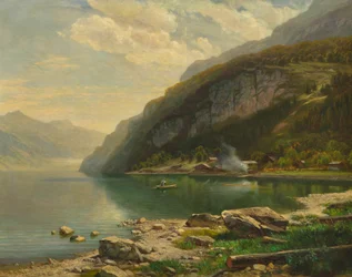 Johann Gottfried Steffan A Brienzi-tónál 1883 körül