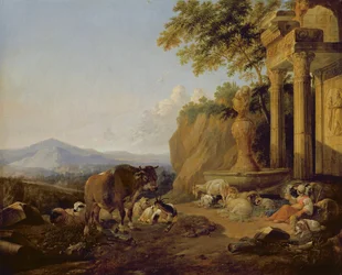 Táj romokkal, 1670