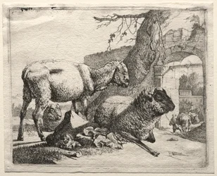 A Muléter az átjáró alatt, 1665.