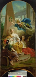 Hessen-Kassel földgrófjainak virágzó uralmát jelképező allegória, 1764
