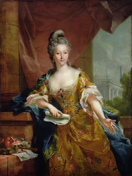 Mademoiselle Evrard színésznő, 1770-80 körül