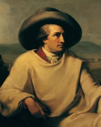 Johann Wolfgang von Goethe (1749-1832) a Campagnában, kb. 1790 (részlet)