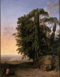 Táj Frascati közelében, 1783