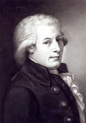 Wolfgang Amadeus Mozart (1756-91) osztrák zeneszerző portréja, Lazarus Gottlieb Sichling (1812-63) metszete.