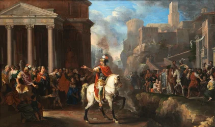 Johann Heiss Marcus Curtius a szakadékba merül