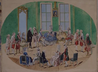 Pavel Petrovics nagyherceg és Mária Fjodorovna nagyhercegnő Bécsben 1782-ben, 1782-ben