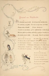 Verslapok: Priamel vom Schuldenbot, 18. század vége – 19. század eleje.