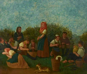 Pihenés a szőlőben (Schreiber család)