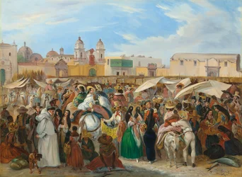 A függetlenségi piac, Lima, 1843