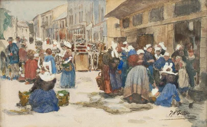 Piac Concarneau-ban