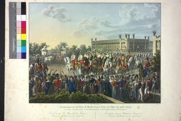 I. Ferenc császár megindító uramfelsége Párizsban 1814. április 15-én.