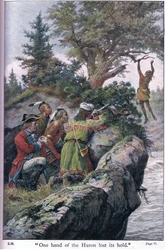 A Huron egyik keze elvesztette tartását, 1910