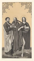 Szent Bertalan, Tamás és Keresztelő János Művek a Boisserée fivérek gyűjteményéből (sorozat címe) Galerie des Frères Boisserée (sorozat címe)
