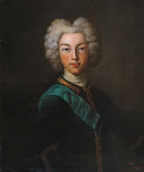 II. Péter orosz cár portréja 1715-1730, 1720-as évek vége