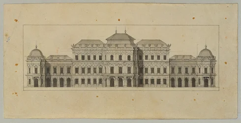 Tanulmány a Felső-Belvedere számára