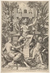 Bacchus, Zene, Amor, 1575-1600.