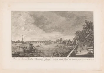 Kilátás a Somerset Gardensre a Westminster Bridge-en Londonban