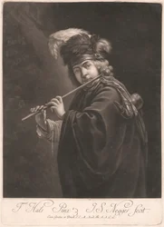 Fiú furulyázik
