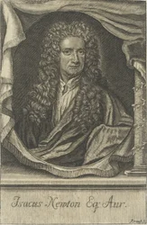 Sir Isaac Newton portréja 1642-1727,
