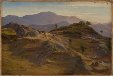 Tájkép Civitella közelében