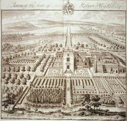 Amney, Robert Pleydell székhelye, Esq. (metszés)