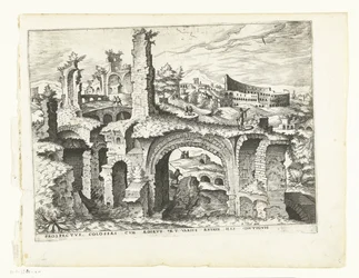 Kilátás a Colosseumra Római romok, 1561 (sorozat címe)