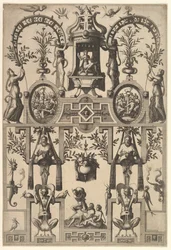 Modern groteszk pánttal, 1557.