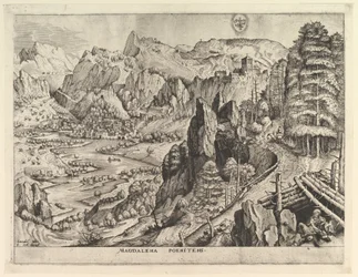A bűnbánó Magdalena Magdalena poenitens a Nagy tájakból, kb. 1555-56.
