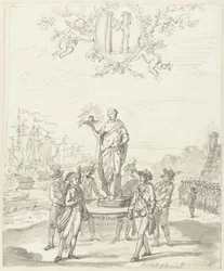 Általános fegyverek, kitüntetés a Kadijkspleinen, 1795