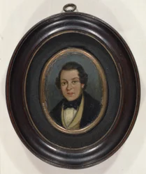Miniatűr: Abram Constable (1783-1862), a művész testvérének portréja (olaj, fedélzeten)