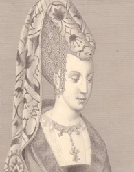 Isabelle vagy Isabeau Bajor-Ingolstadt, francia királynő portréja