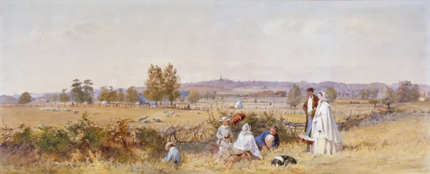 Fields a Holloway börtön hátsó részében, Islington, London, 1859