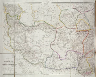 Közép-Ázsia térképe, 1834
