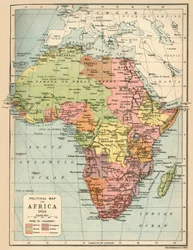 Afrika politikai térképe, 1914, 1920