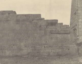 Karnak, templom a Hypostyle Halltól délre, déli fal (külső oldal)