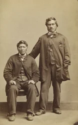 Takerei és Hapimana, 1863 körül (albumnyomat)