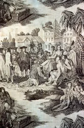 William Penn szerződése az indiánokkal (Furnishing Fabric)