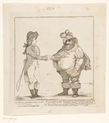 Fox és a walesi herceg, 1783 Falstaff és hercege (cím a tárgyon)