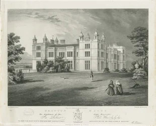 Drayton Bassett - "Drayton Manor": litográfia, nd [1812-1863]