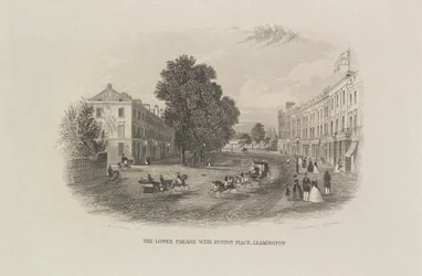 Az alsó parádé az Euston Place-vel, Leamington