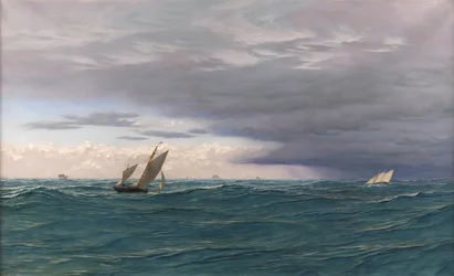 Jachtok háborgó tengeren, Földközi-tenger, 1871