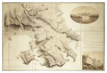 Angol kikötő környékének terve, Antigua, 1782 körül (Tinta és tus, szegmentált és alátét)