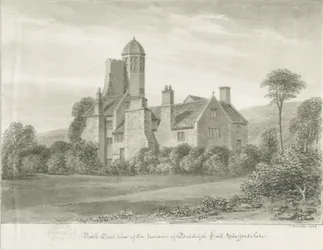 Biddulph Hall (régi): szépia rajz