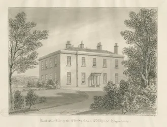 Blithfield - Rectory: szépia rajz, 1824