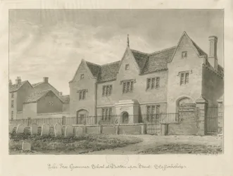 Burton-upon-Trent - Gimnázium: szépia rajz